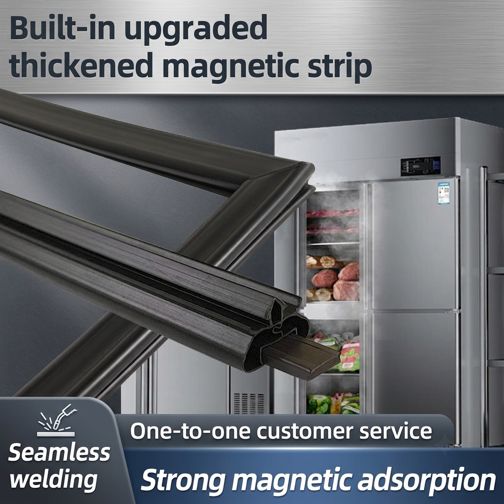Commercial Chest Freezer - ซีลประตูตู้เย็นแบบแม่เหล็ก PVC ขนาด 5 เมตร สำหรับเปลี่ยนซีลยางกันลมสำหรับตู้แช่แข็ง