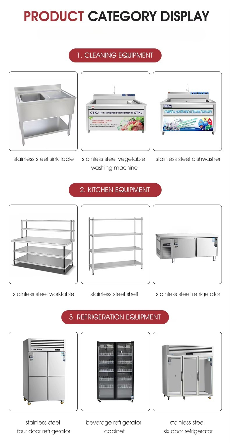 ตู้แช่เย็นแบบมีท็อปสแตนเลส 2 ป - Commercial Kitchen Worktops บทวิจารณ์และราคา