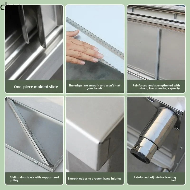 โต๊ะครัวสแตนเลสพร้อมบานเลื่อน  - Commercial Kitchen Worktops บทวิจารณ์และราคา